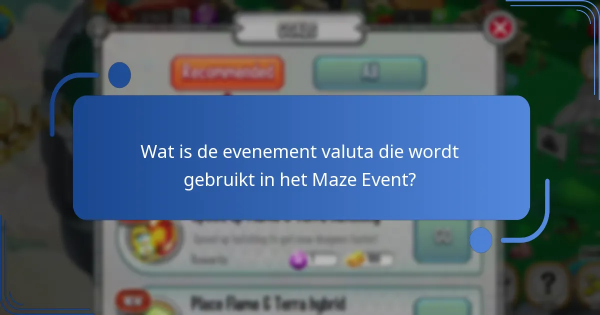 Welke speciale items zijn beschikbaar tijdens het Maze Event?