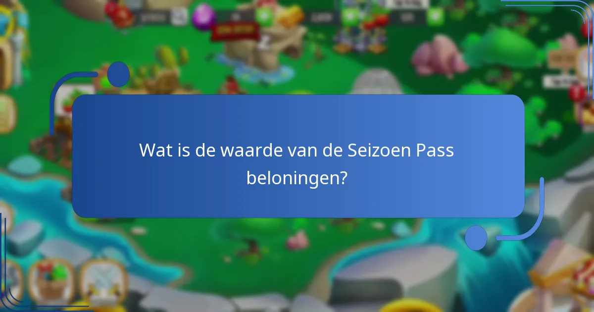 Welke speciale items zijn inbegrepen in de Seizoen Pass?
